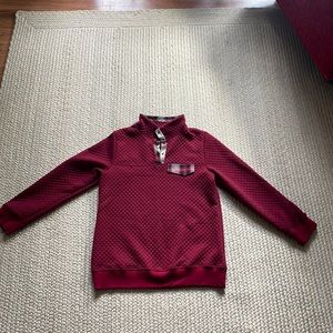 Miholl Flannel Embellished Quarter Snap Women’s Medium